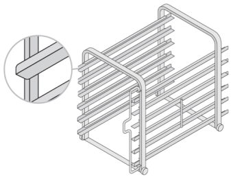 Рама с направляющими 61 (5 уровней) Пекарь Rational 60.61.061 в ШефСтор (chefstore.ru)